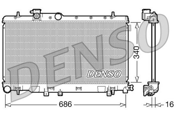 Su Radyatörü  DENSO DRM36006