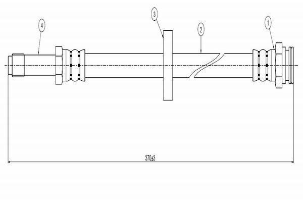 Fren Hortumu Ön Sağ veya Sol CAVO C800 089A