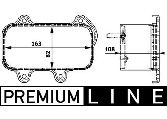 Motor Yağ Soğutucu  MAHLE CLC 39 000P  99610702 99610702557