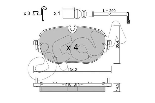 Fren Disk Balata Ön CIFAM 822-1318-0