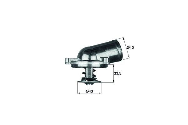 Termostat 87 °C  Mercedes C -Serisi Sportcoupe (BM 203)(10.2000->)  MAHLE TI 22 87