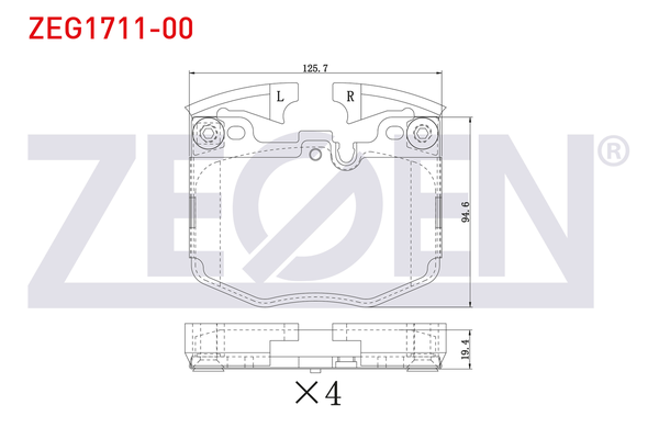 Fren Disk Balata Ön BMW 4 Serisi Gran Coupe (G26)(2021->)  ZEGEN ZEG1711-00
