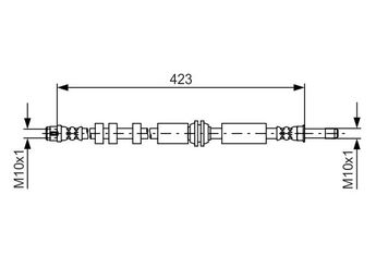 Fren Hortumu Arka Sağ veya Sol BOSCH 1 987 481 601  1987481601 1 987 481 601 4G0611775C 4G0 611 775 C 4G0611775