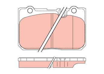 Fren Disk Balata Arka TRW GDB3226  449150220 04491-50220 446550050 04465-50050 446550060 04465-50060 446550070 04465-50070 446550220 04465-50220 449150210 04491-50210