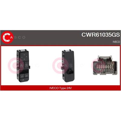 Cam Açma Düğmesi Ön Sol IVECO ORJINAL 5802962188