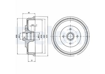 Kampana Arka Sağ veya Sol DELPHI BF430  6K9501615 6K9 501 615