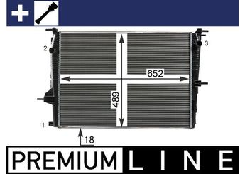 Su Radyatörü  MAHLE CR 23 000P  214100014R 214100067R 8660003475