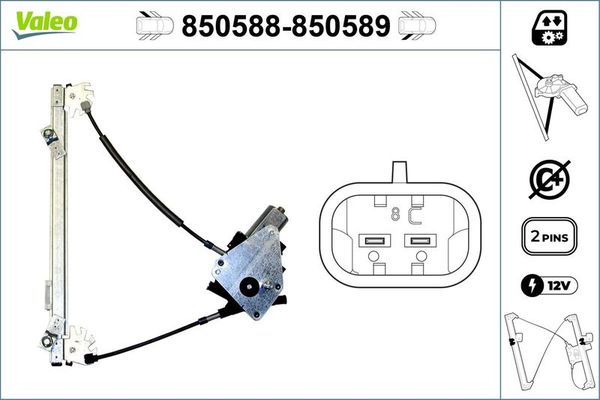 Cam Krikosu Arka Sol VALEO 850588