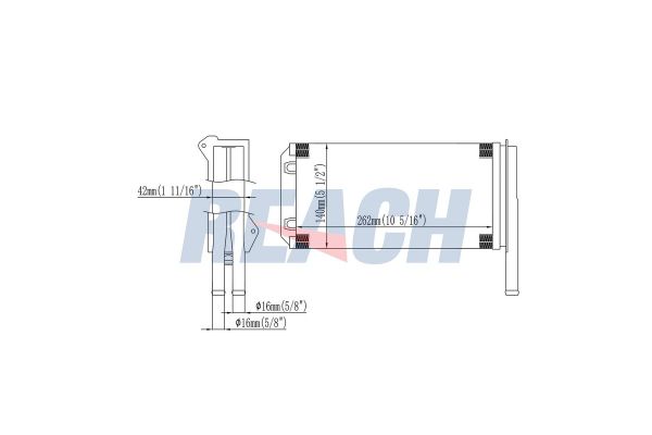 Kalorifer Radyatörü  Ford Escort Express (1995->)  ORİS KFR077036