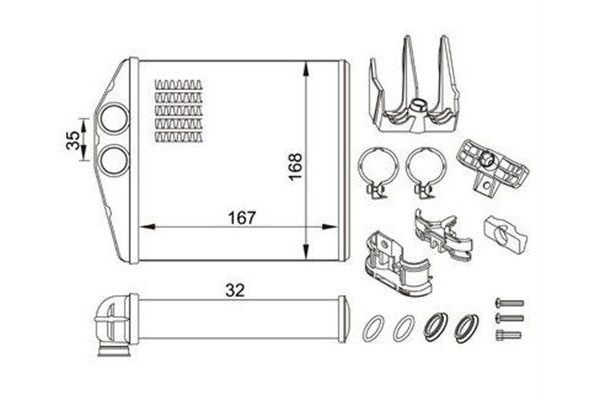 Kalorifer Radyatörü  MAGNETI MARELLI 359000300820