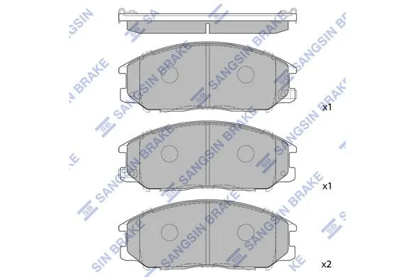 Fren Disk Balata Ön Hyundai Santa Fe (SM)(2001->)  SANGSIN SP1190