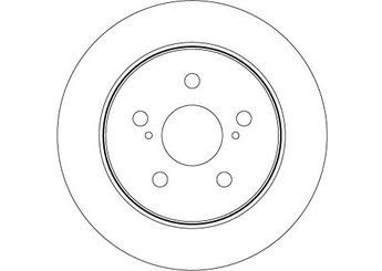 Fren Disk Ayna Arka Sağ ve Sol WALBURG WBD1389C  4243178010 42431-78010