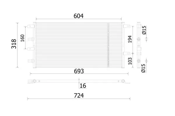 Klima Radyatörü  MGA 82506