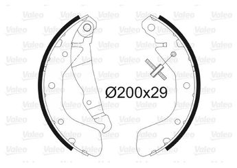 Fren Pabuçlu Balata Arka VALEO 562077  1605041 1605052 1605811 1605909 1605952 552239 90421796 90542862 91149504 91158363 9196291 90182658