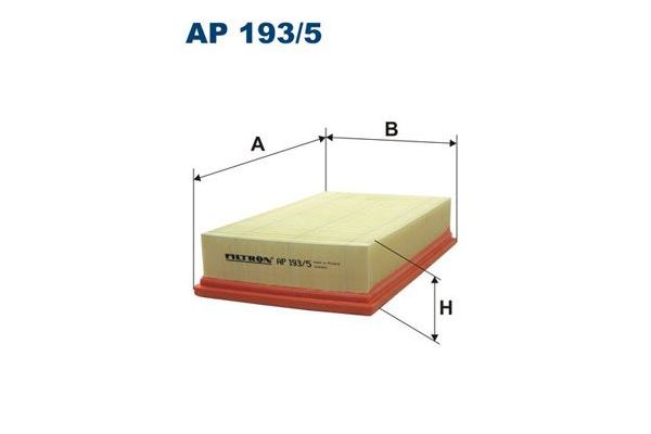 Hava Filtresi  Jaguar S-Type (03.2002->)  FILTRON AP 193/5