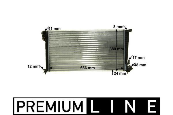 Su Radyatörü  Peugeot Boxer (270/310) Minibüs RS2850mm (->2002)  MAHLE CR 433 000P