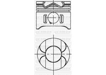 Piston (88.50MM-0.50)  YENMAK 31-04697-050  6460300717 646 030 07 17 6605613 A6460300717 A 646 030 07 17