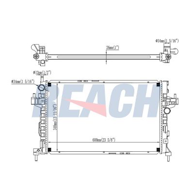 Su Radyatörü  Opel Corsa C (2003->)  ORİS MOP031023