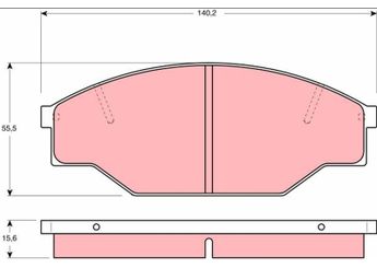 Fren Disk Balata Ön OTOZONE FDO9116-R  J0449135130 J04 491 351 30 449135061 04491-35061 J0446535020 J04 465 350 20 J0449135200 J04 491 352 00 J0446535320 J04 465 353 20