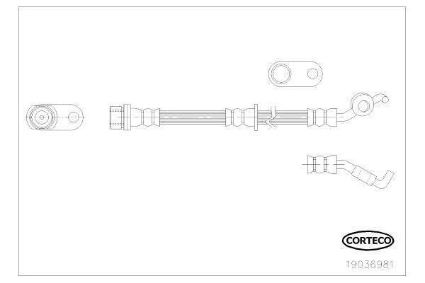 Fren Hortumu Arka Sağ veya Sol Toyota Avensis Combi (T27)(2008->)  OSSCA 01295