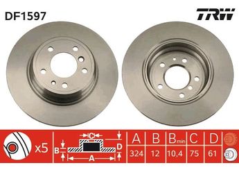 Fren Disk Ayna Arka Sağ ve Sol TRW DF1597  34216757749 1157953 1 157 953 1159900 1 159 900 34211157953 34 21 1 157 953 34211159900 34 21 1 159 900 34216757748 34 21 6 757 748 34 21 6 757 749 6757748 6 757 748 6757749 6 757 749