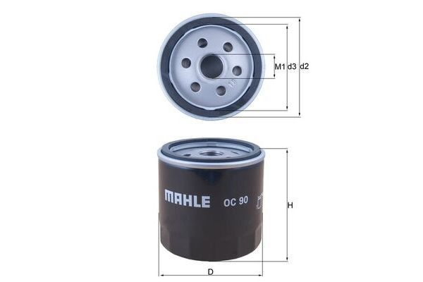 Yağ Filtresi  MAHLE OC 90