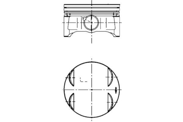 Piston (84.00MM-STD)  KOLBENSCHMIDT 40087600