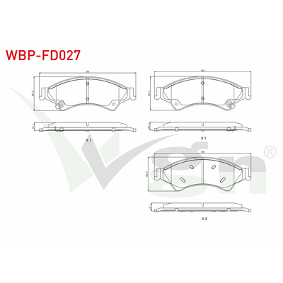Fren Disk Balata Ön WGN WBP-FD027