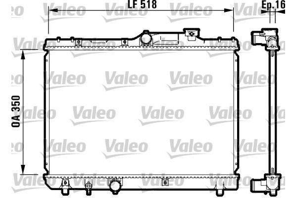 Su Radyatörü  Toyota Corolla (E11)(1997->)  VALEO 732614