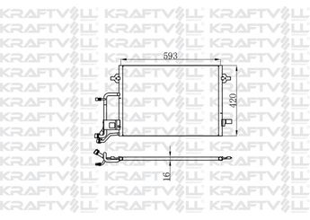 Klima Radyatörü  KRAFTVOLL 08060150  