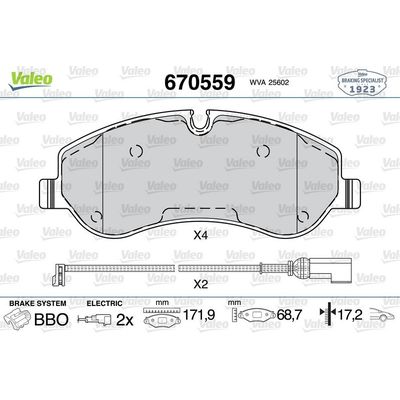 Fren Disk Balata Ön VALEO 670559
