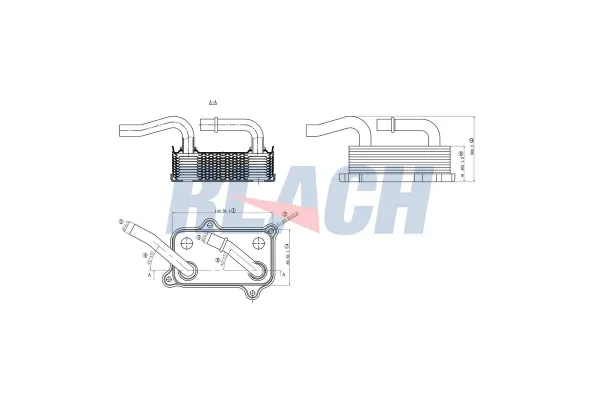 Motor Yağ Soğutucu  Mercedes CLK Coupe (BM 208)(03.1997->)  ASPART 6OCO1034