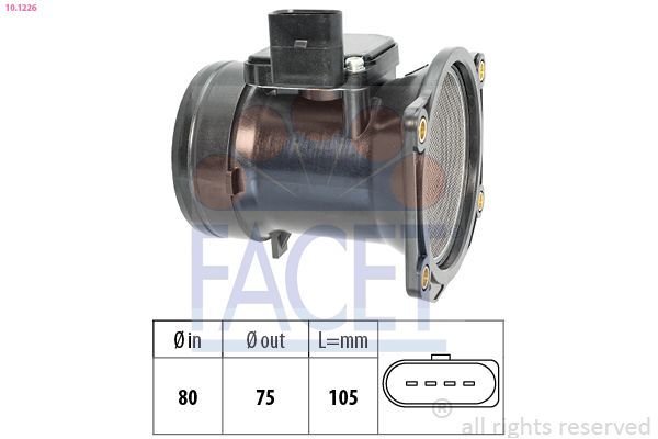 Hava Debimetresi  Audi A4 Avant (8E)(11.2004->)  SUPSAN AFM0037