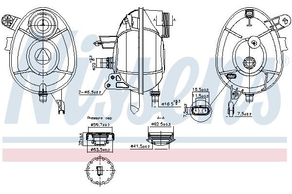 Radyatör Yedek Su Deposu  Mercedes C -Serisi Estate (BM 205)(09.2014->)  NISSENS 996201