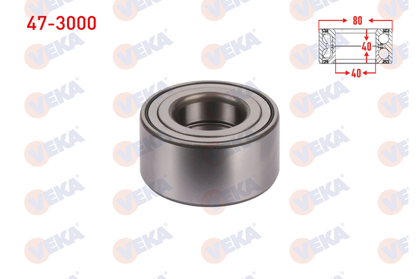 Teker Rulmanı Ön Sağ veya Sol VEKA 47-3000
