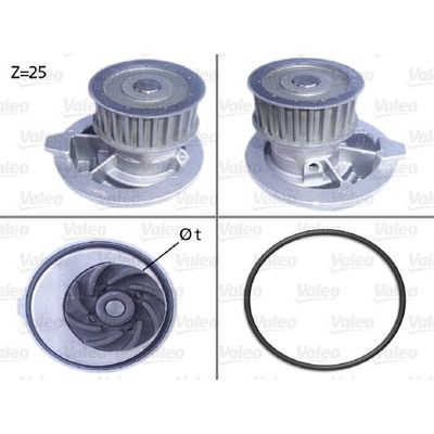 Devirdaim Su Pompası  Daewoo Evanda (2003->)  VALEO 506309