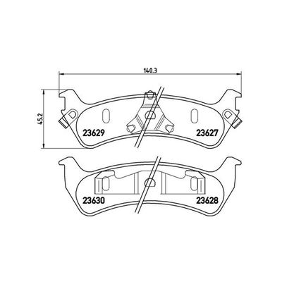 Fren Disk Balata Arka Ford Explorer (UN46)(10.1992->)  MAGNETI MARELLI 363700424042