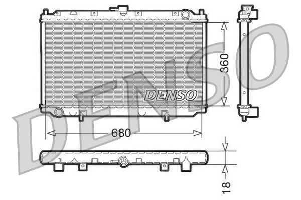 Su Radyatörü  DENSO DRM46011