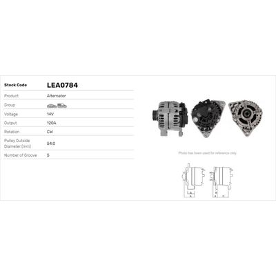 Alternatör  Opel Agila (2000->2003)  LUCAS ELEKTRIK LEA0784