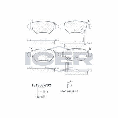 Fren Disk Balata Arka Opel Zafira A (1999->)  OTOZONE FDA5006-R3