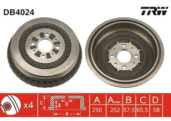 Kampana Arka Sağ veya Sol TRW DB4024  21013502070 4169144