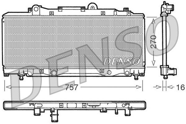 Su Radyatörü  DENSO DRM13002
