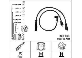 Buji Kablosu  NGK 7203  7640245 76 40 24 5