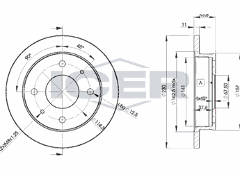 Fren Disk Ayna Ön Sağ ve Sol MAHER 03622  5171202000 51712-02000 5171202100 51712-02100 5171202110 51712-02110