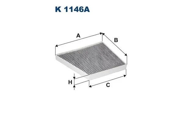 Polen Filtresi  Mercedes E -Serisi Sedan (BM 211)(01.2002->)  FILTRON K 1146A