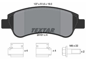 Fren Disk Balata Ön TEXTAR 2410101  425475 425259 425469 425423 1647863 1613193280 425239 425240 425341 425342