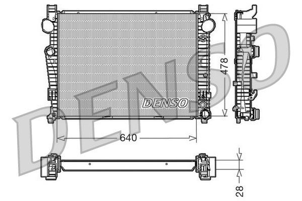 Su Radyatörü  DENSO DRM17092