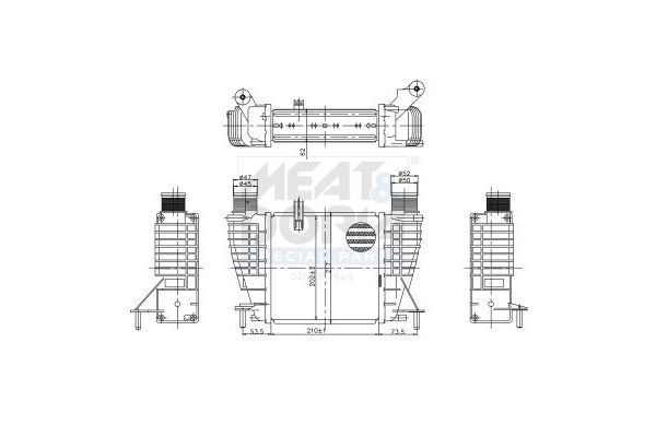 Turbo Radyatörü  Nissan Note (E11E)(01.2006->)  VEKA 42-3523