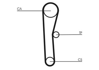 Triger Kayışı  CONTINENTAL CT536  13568 15040 14400657000 14400657004 14400657014 144006570140 1356815040 1356815041 1356815042 1356815050 1356819135