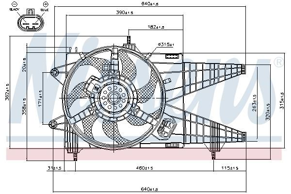 Radyatör Fan ve Motoru  NISSENS 85160